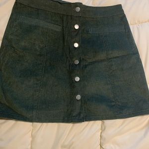 Olive button down shirt